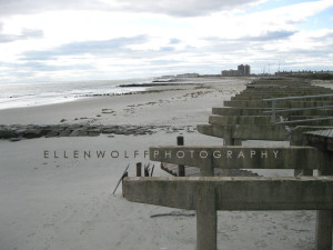 the view from Beach 36th St Edgemere looking West towards Rockaway Beach in the 80's